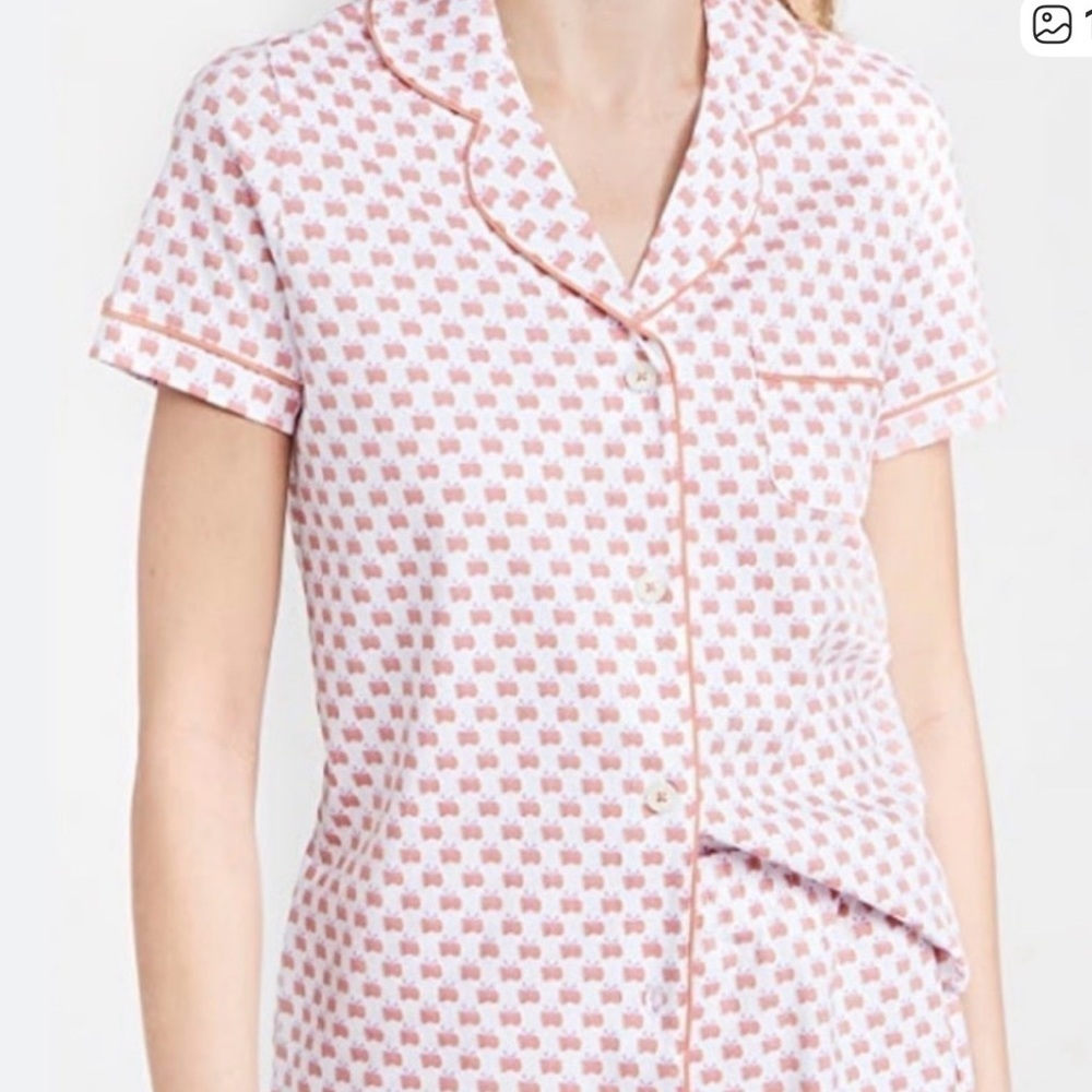 Roller Rabbit Red and White Casual Shirt